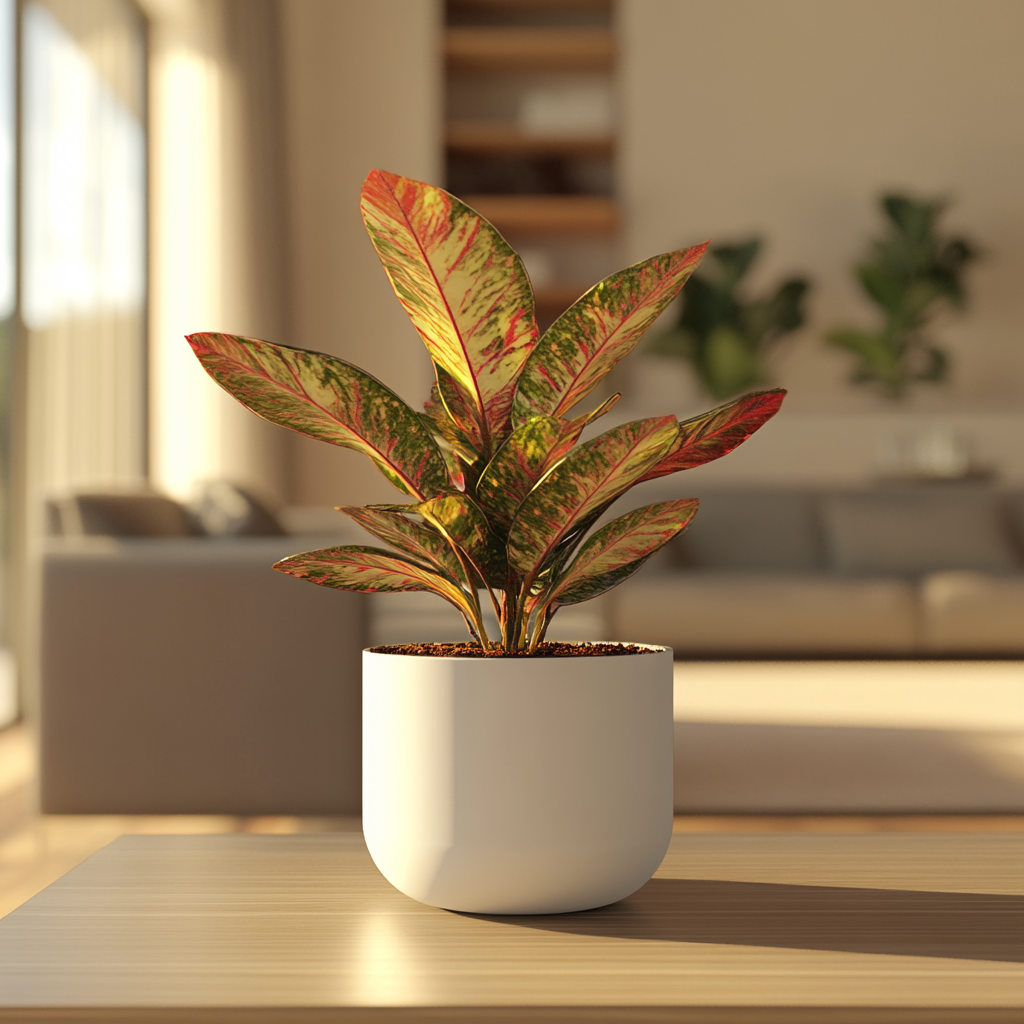 Croton (Codiaeum variegatum) - The Colorful Foliage