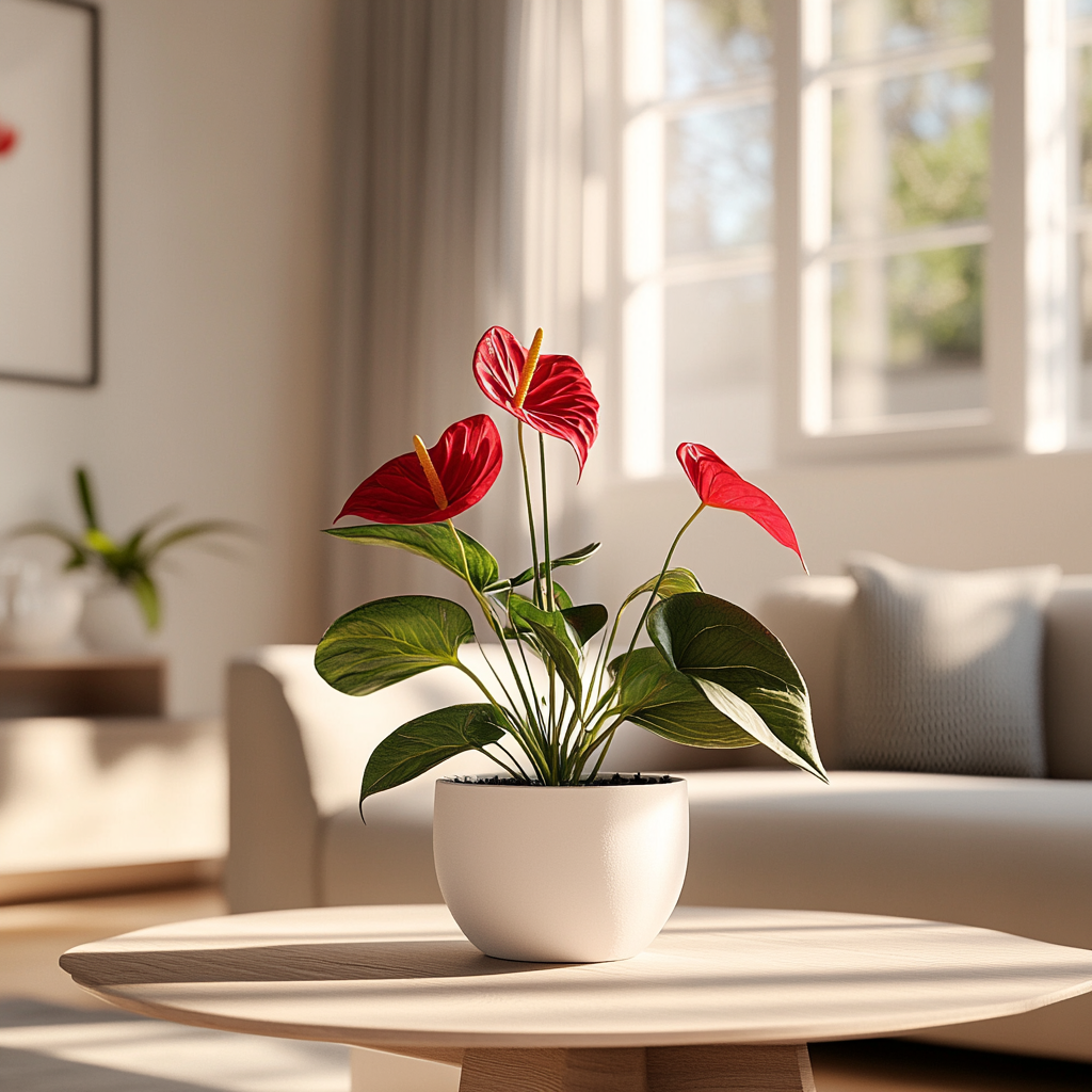 Anthurium (Anthurium andraeanum) - The Flamingo Flower
