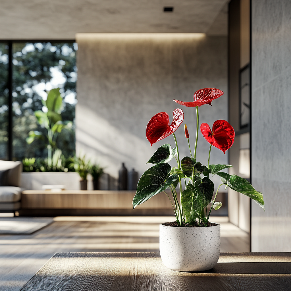 Anthurium (Anthurium andraeanum) - The Flamingo Flower
