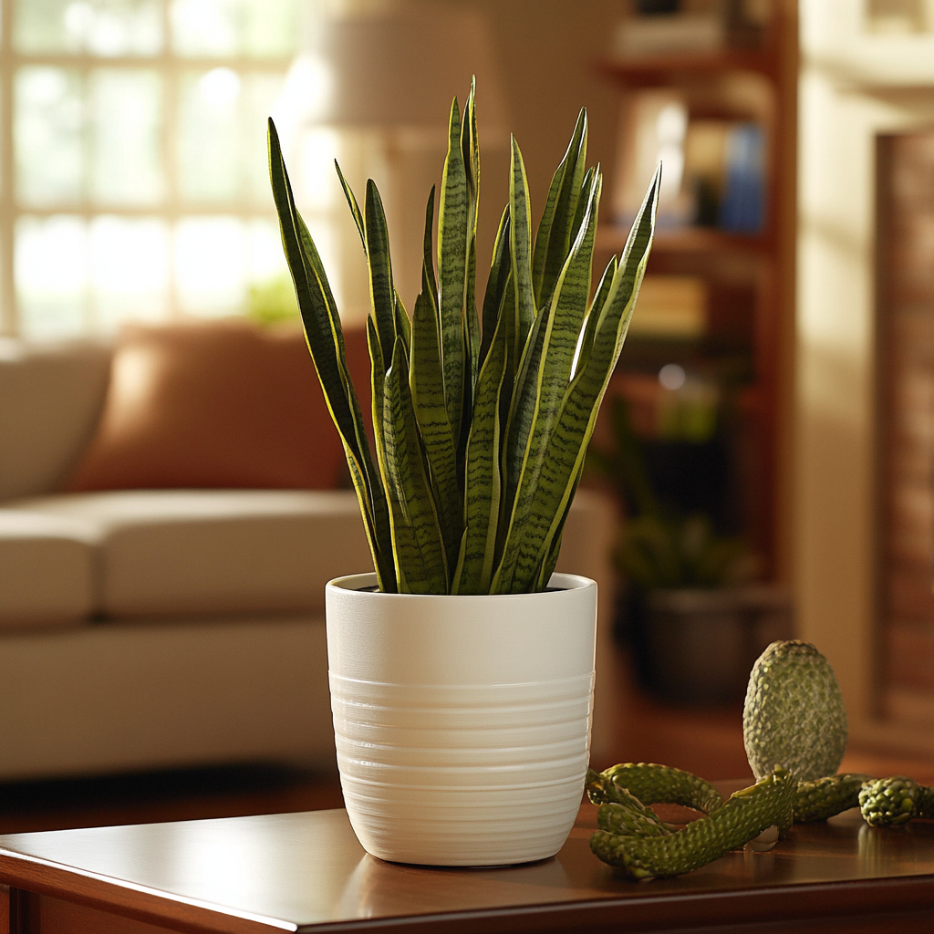 Snake Plant (Sansevieria spp.) - The Air-Purifying Wonder
